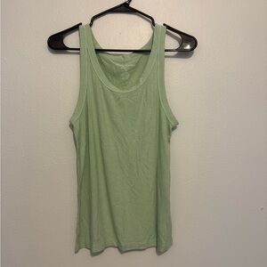 American Eagle Outfitters Green Sleeveless Tank Top